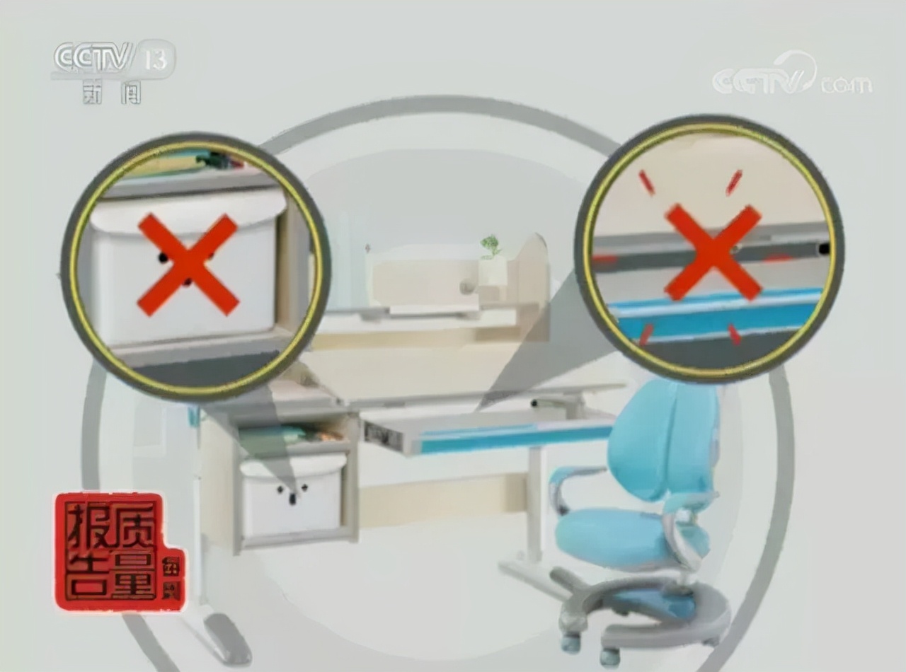 央視曝光！！兒童學習桌椅超半數(shù)不符合國家標準，安全問題令人恐慌！(圖4)